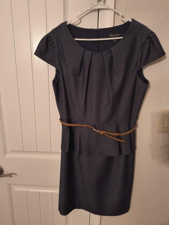 Connected Apparel Dresses & Skirts - Connected Apparel Casual Blue Denim Dress Size 14P